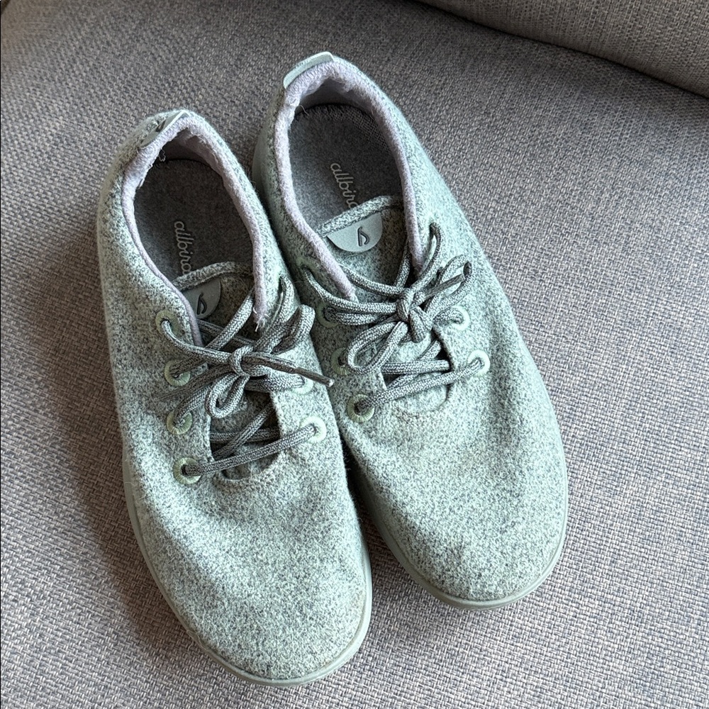 Allbirds Wool Sneakers in green gray